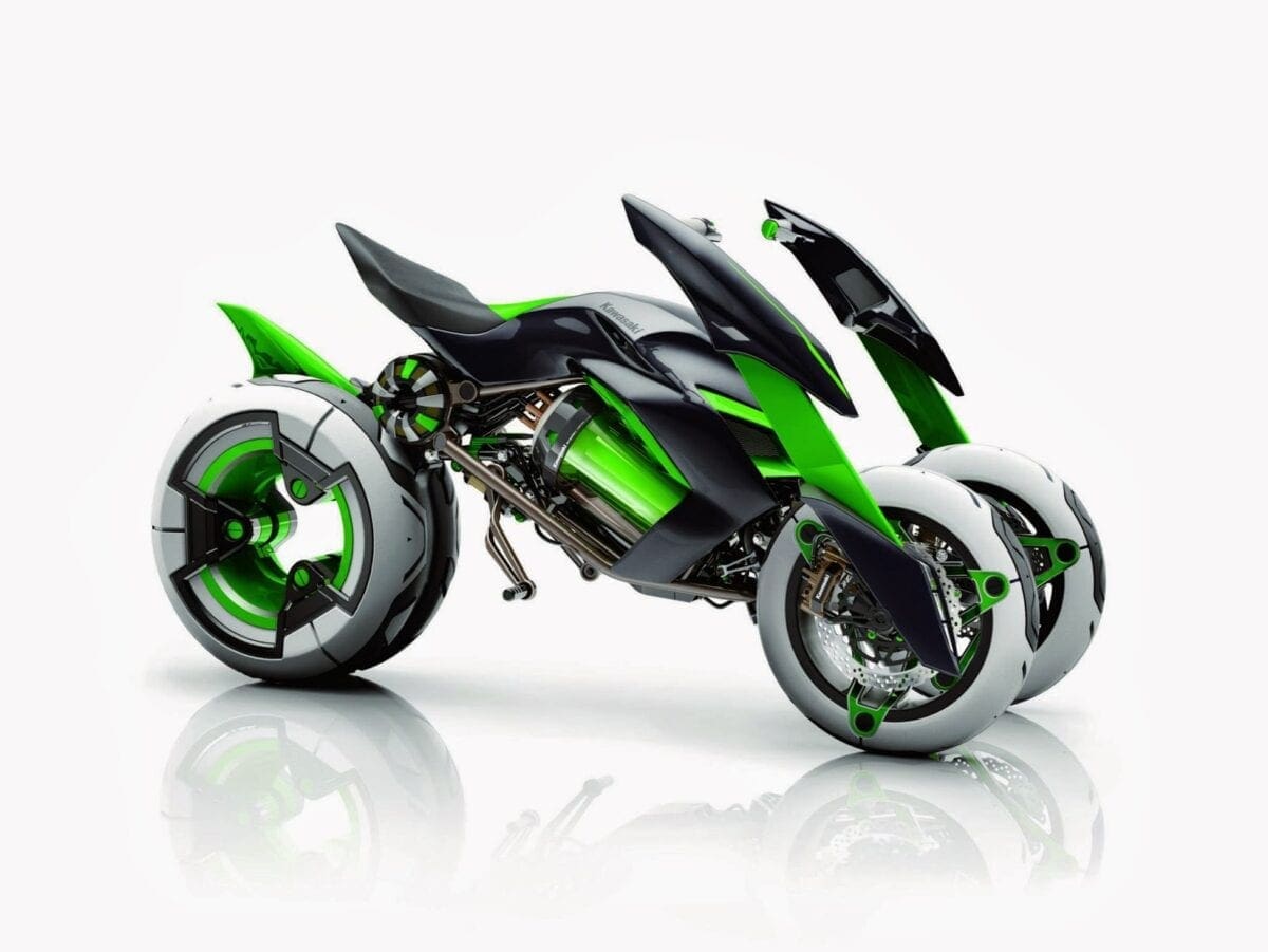 It’s OFFICIAL! Kawasaki: “A FOUR-WHEELED motorcycle is coming”. Yep.