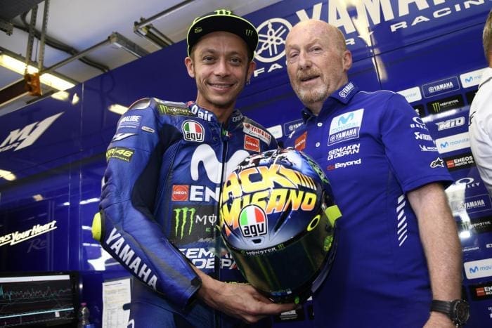 MotoGP: Rossi’s ALL-NEW ‘Back to the Future’ inspired AGV helmet.