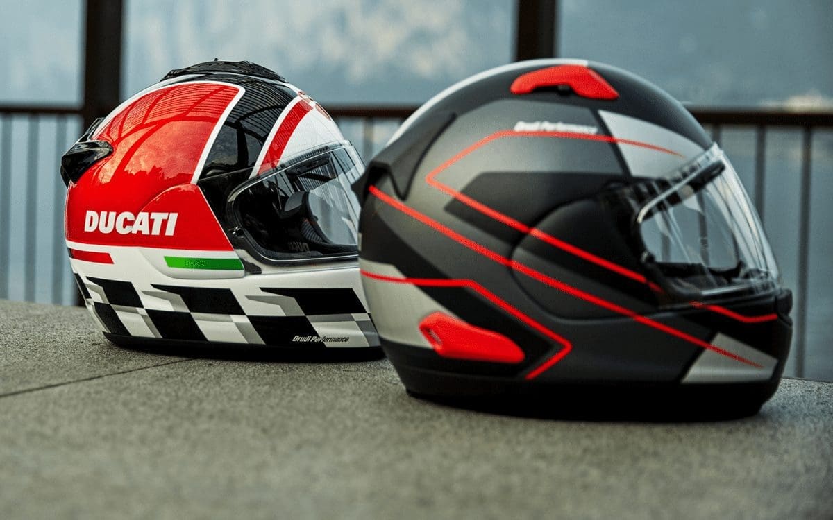 SAVE SOME CASH: Exchange your lid with DUCATI. Get £100 OFF a new ARAI helmet.
