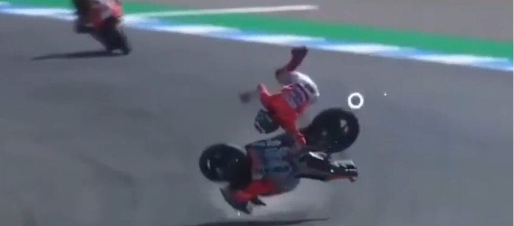 MotoGP: Jorge Lorenzo suffers BRUTAL highside in Thailand! VIDEO here! Investigation into possible bike failure ongoing by Ducati team.