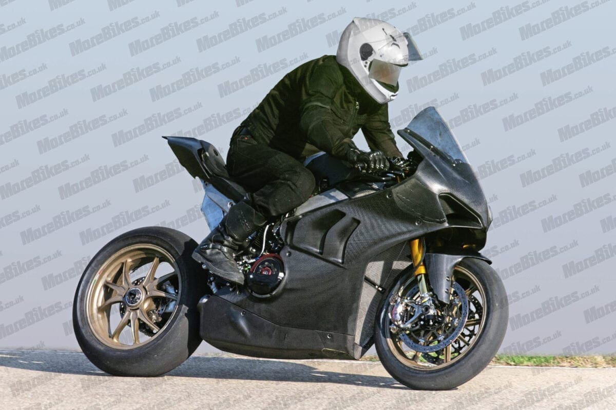 SPY SHOTS: Ducati Panigale V4 R caught out in final tests. MotoGP on the road gets more of everything