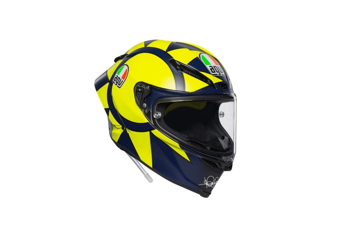 NEW GEAR: Valentino Rossi’s SUN AND MOON race-ready AGV Pista GP R.