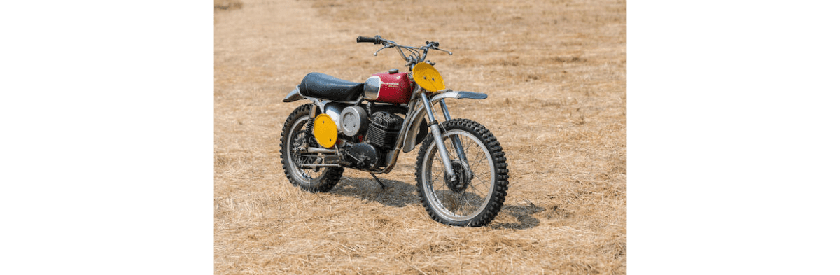 Steve McQueen’s 1970 Husqvarna 400 Cross (the ‘On Any Sunday’ bike) going on sale in three days!