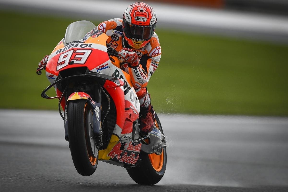 MotoGP: Marc Marquez quickest in red-flagged FP1 in Valencia