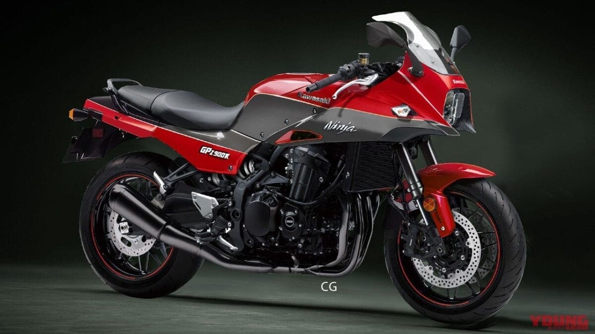 Mr Kawasaki – make this, would you? GPZ900R revived from a 2019 Z900… it’s the Kawasaki version of Suzuki’s new Katana!