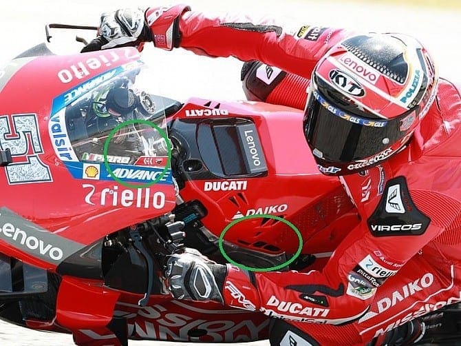 MotoGP: Ducati testing NEW ‘trigger’ and vents on its GP19 Desmosedici .