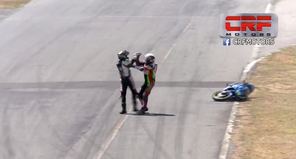 VIDEO: Costa Rican racers mid-race FIGHT results in TWO YEAR ban.