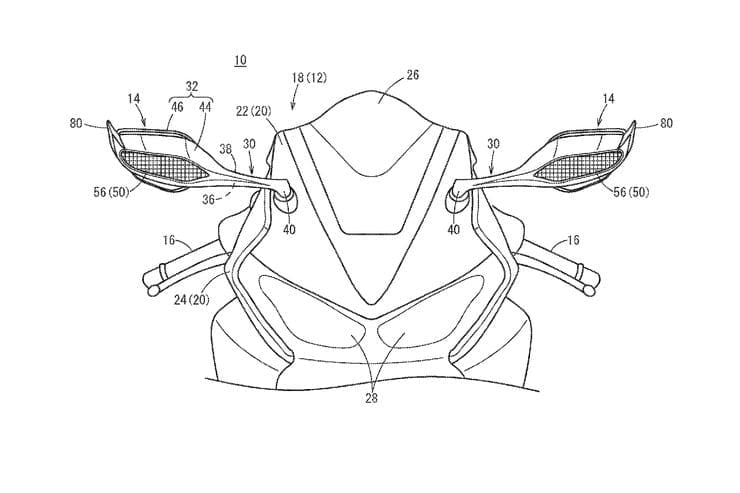 PATENT: Here’s Honda’s MOVING wings-for-the-mirrors plan for the 2020 Fireblade