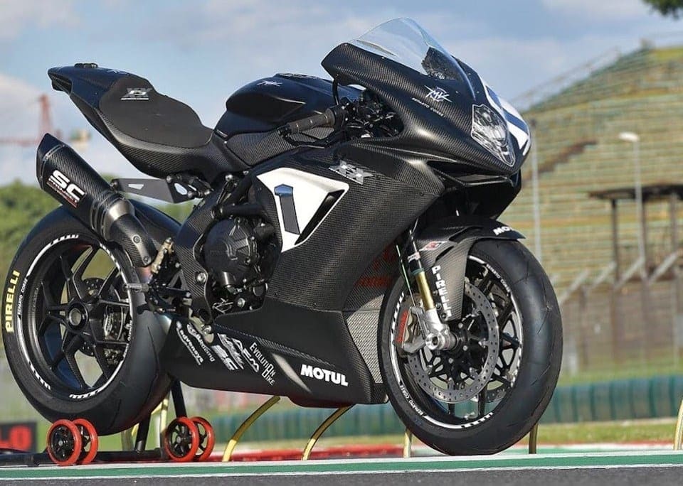 Check out this beautiful MV Agusta F3 XX. It makes 160bhp @ 13,000rpm and weighs just 145kg without fuel!