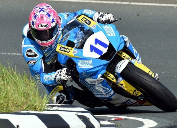 TT 2019: Lee Johnston gets first TT win in Supersport race