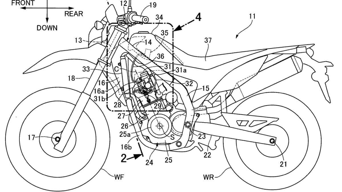 PATENT: Honda’s 2020 CRF250L and CRF250 Rally getting twin-spark engine design and internal upgrades
