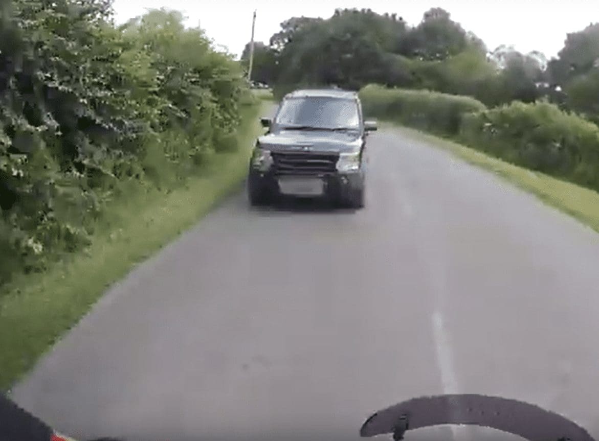 VIDEO: Stay safe out there. Riders forced to AVOID oncoming car – which was on the WRONG side of the road.