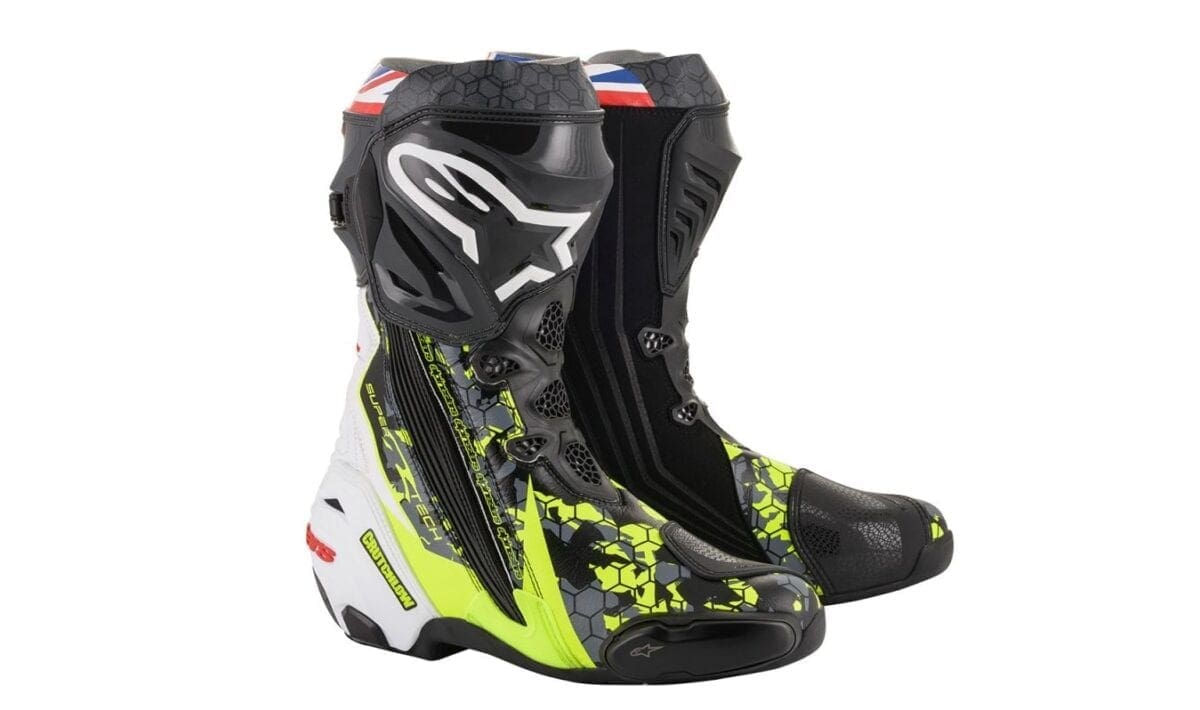 NEW GEAR: Alpinestars LIMITED EDITION Cal Crutchlow Supertech R boots. Order yours NOW.