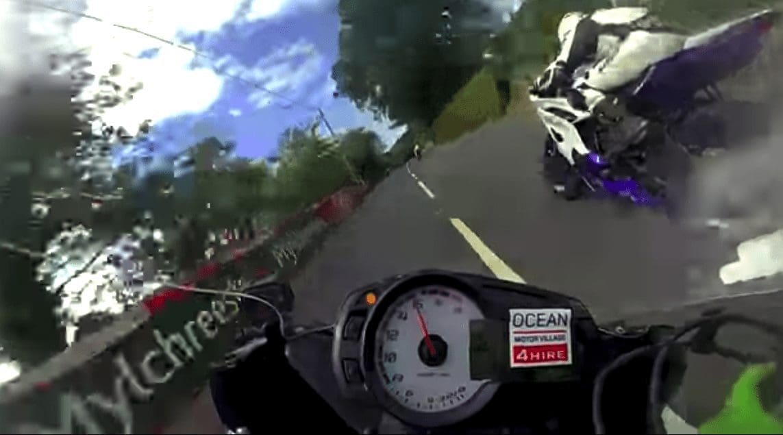 VIDEO: On-board with rider Andy Farrell and his ZX-6R  at the Manx Grand Prix 2019.
