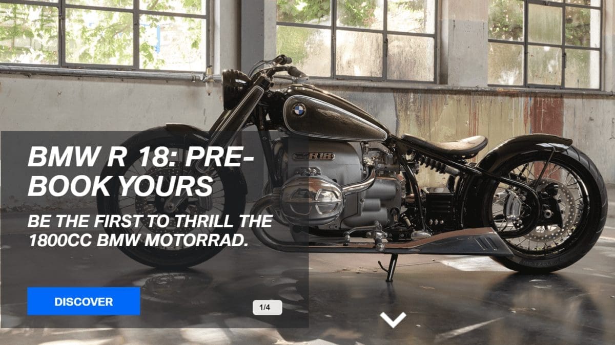 It’s DEFINITELY coming. You can now put a DEPOSIT on the BMW R18 cruiser and bag one for its 2020 launch!