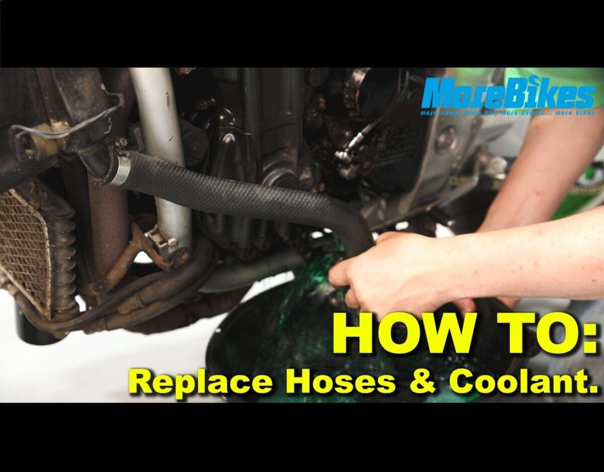 FETTLING FRIDAY: How to REPLACE your bike’s HOSES and COOLANT. Episode SIX. MoreBikes NEW motorcycle maintenance VIDEO series.