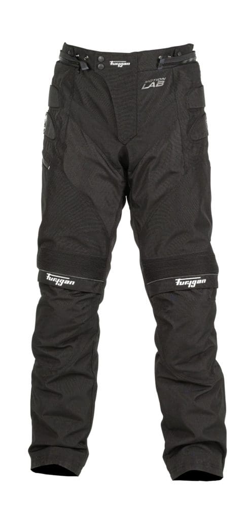Front view of the Furygan Duke TRS motorcycle winter trousers. 