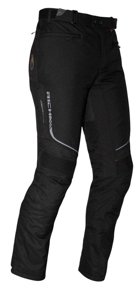 Front view of the Richa Colorado motorcycle winter trousers. 