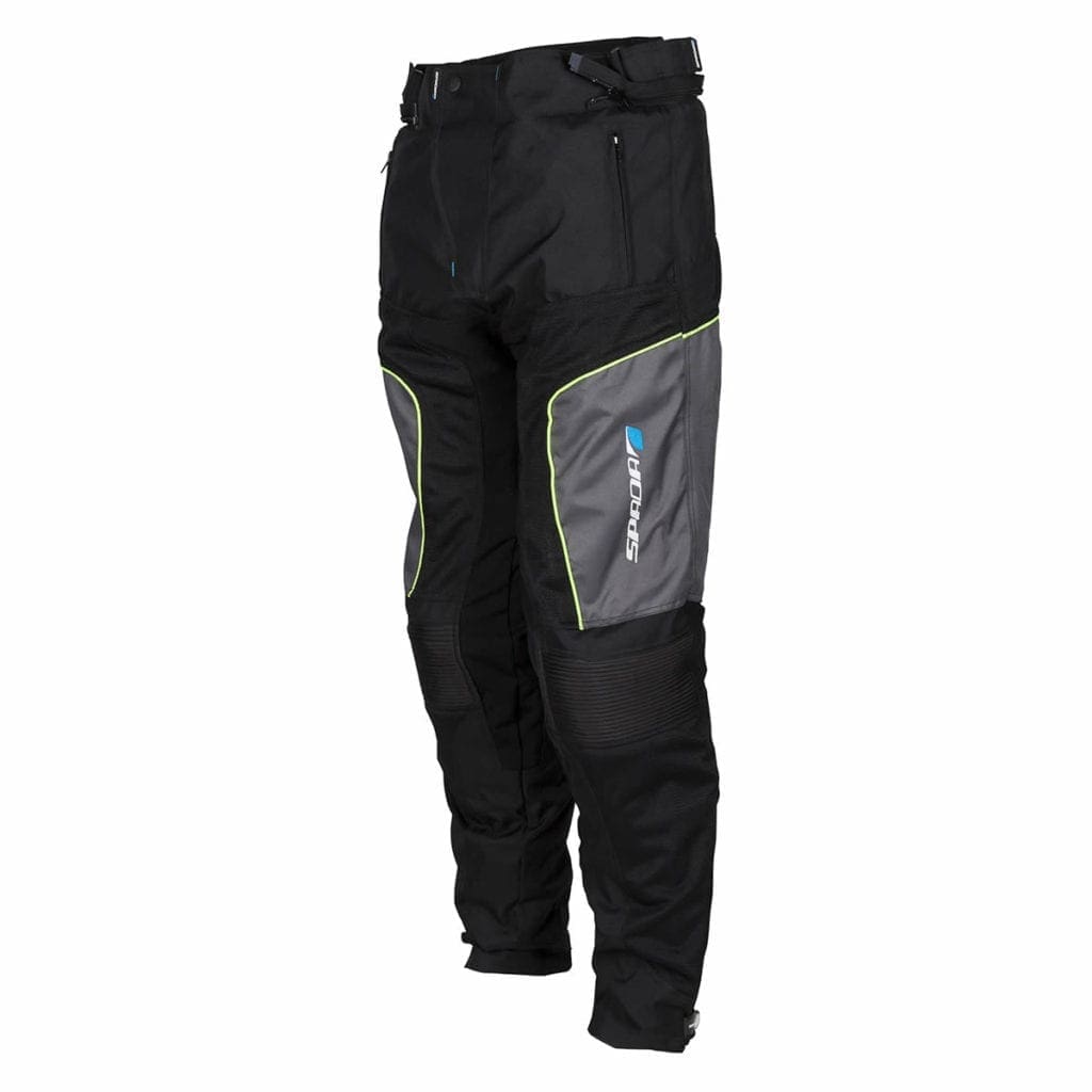Rear view of the Spada Turin motorcycle winter trousers. 