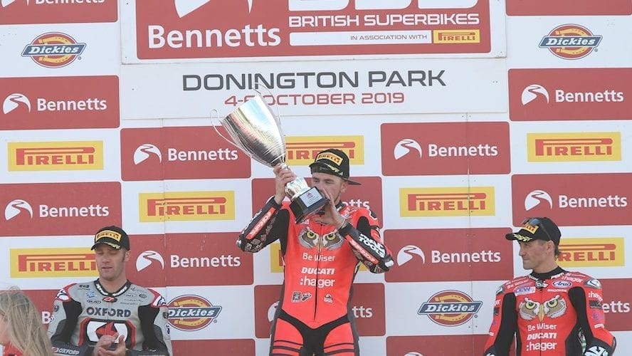 BSB: Redding remains on top in race one at Donington Park