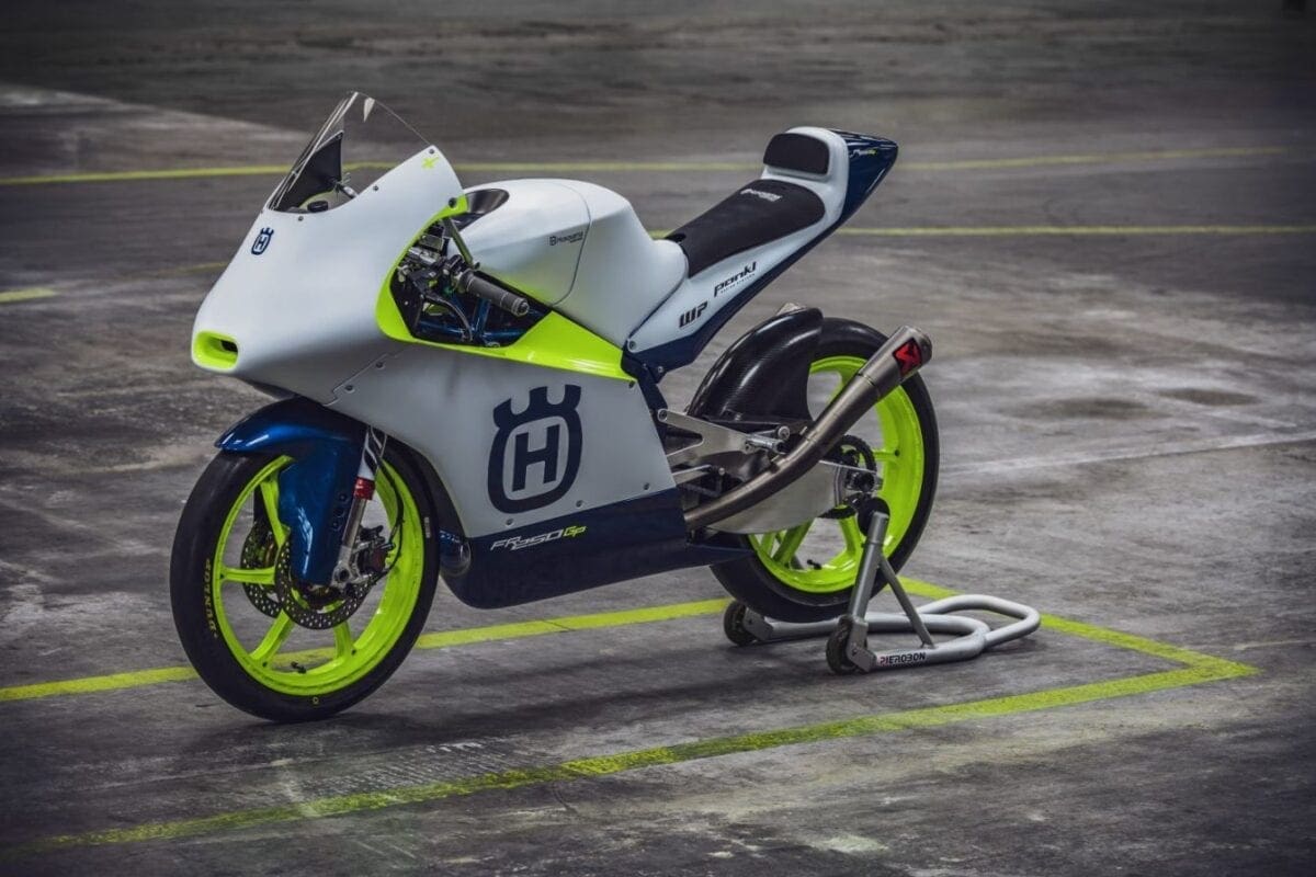 Husqvarna's Moto3 race motorcycle.