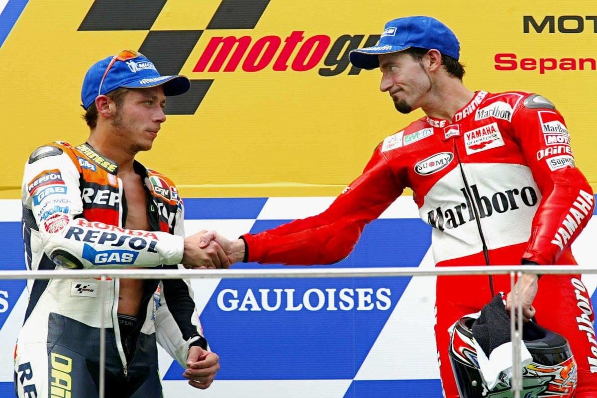 Valentino Rossi and Max Biaggi