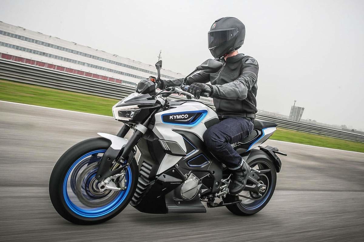 Physically, the KYMCO RevoNEX bike is about the same size as a Ninja 650 from Kawasaki.