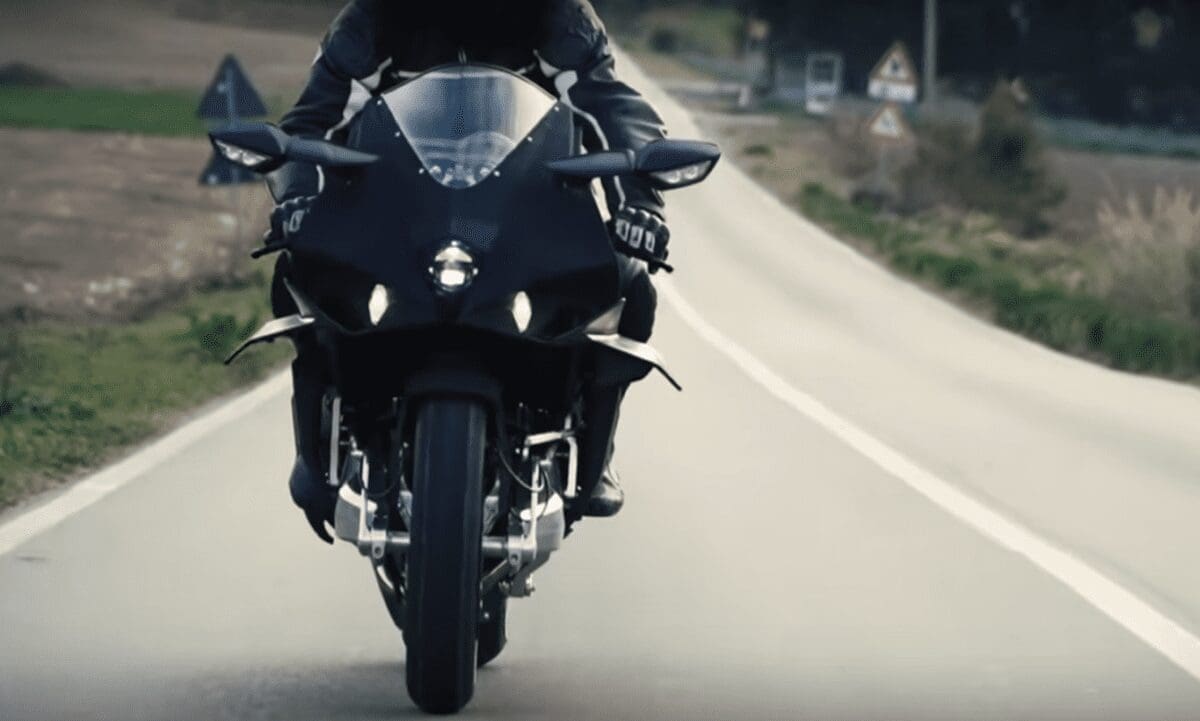 VIDEO: Here’s Bimota’s supercharged Kawasaki H2 Tesi moving about on a few Italian roads. Check out the stealthy-black colour scheme…