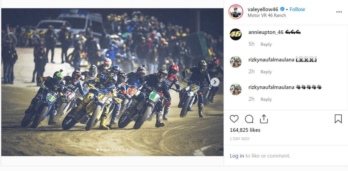 1200 fans turned up to watch the end-of-season fun race at the VR46 ranch.