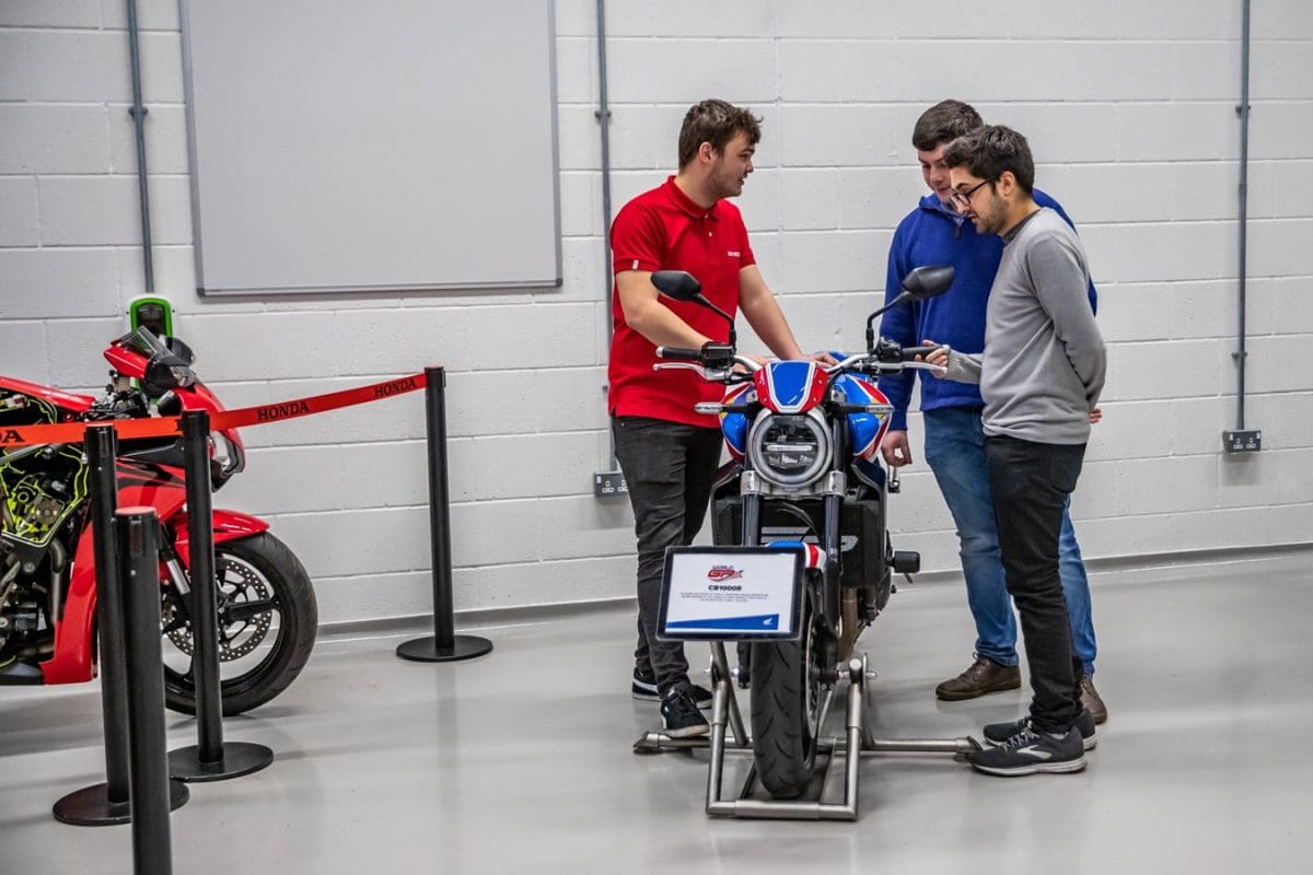 Honda and Nottingham Trent University showcase motorcycling to students.