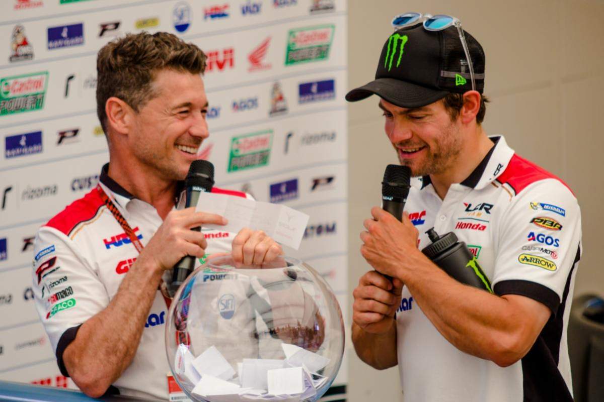 Cecchinello (left) is a huge supporter of Crutchlow 