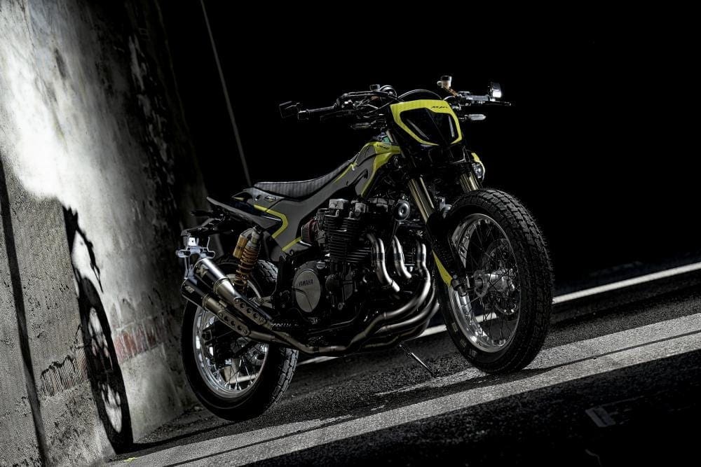 Mya. Valentino Rossi's custom Yamaha XSR1300.