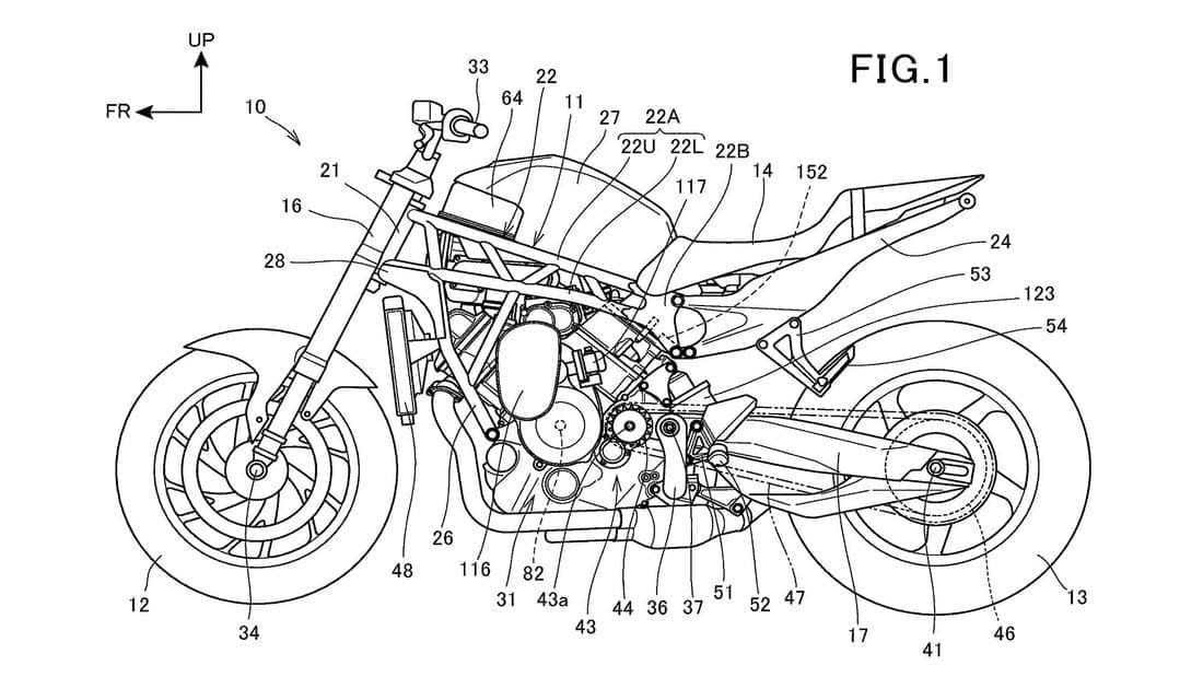 Honda’s SUPERCHARGED plan for a V-twin with trellis frame gets an update. New details on the possible Honda Monster!