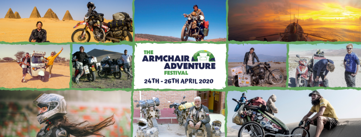 THIS WEEKEND: The Armchair Adventure Festival. Stay safe. Get inspired.