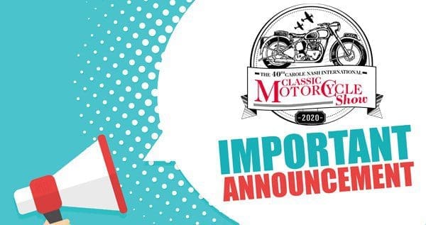 Stafford Classic Motorcycle Show postponed until October