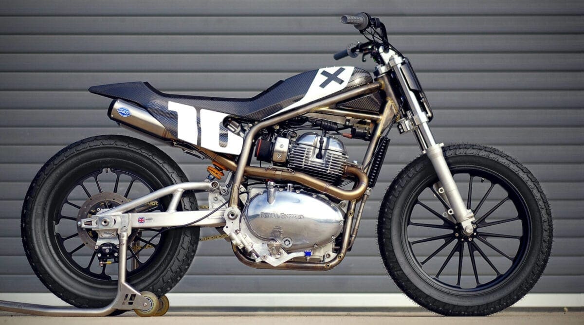 Royal Enfield’s off RACING. Interceptor 650-based flat tracker WILL compete in the American Flat Track series.