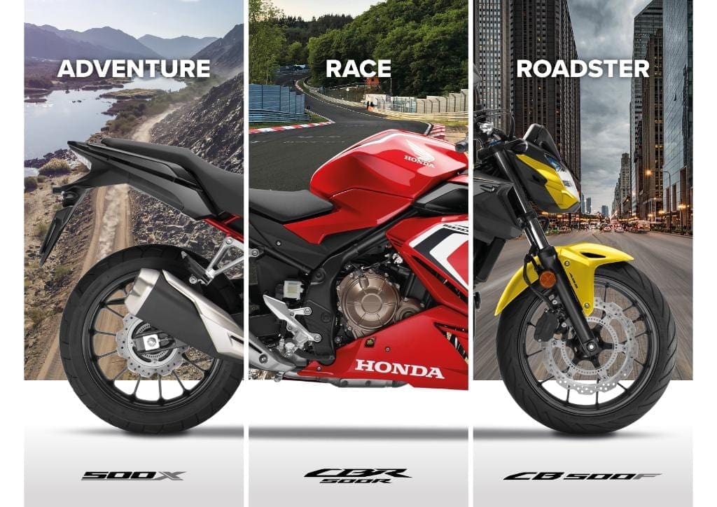 Honda’s CB500 range gets an update for 2021. Euro 5 compliant, A2-licence CB500X, CB500F and CBR500R revealed.