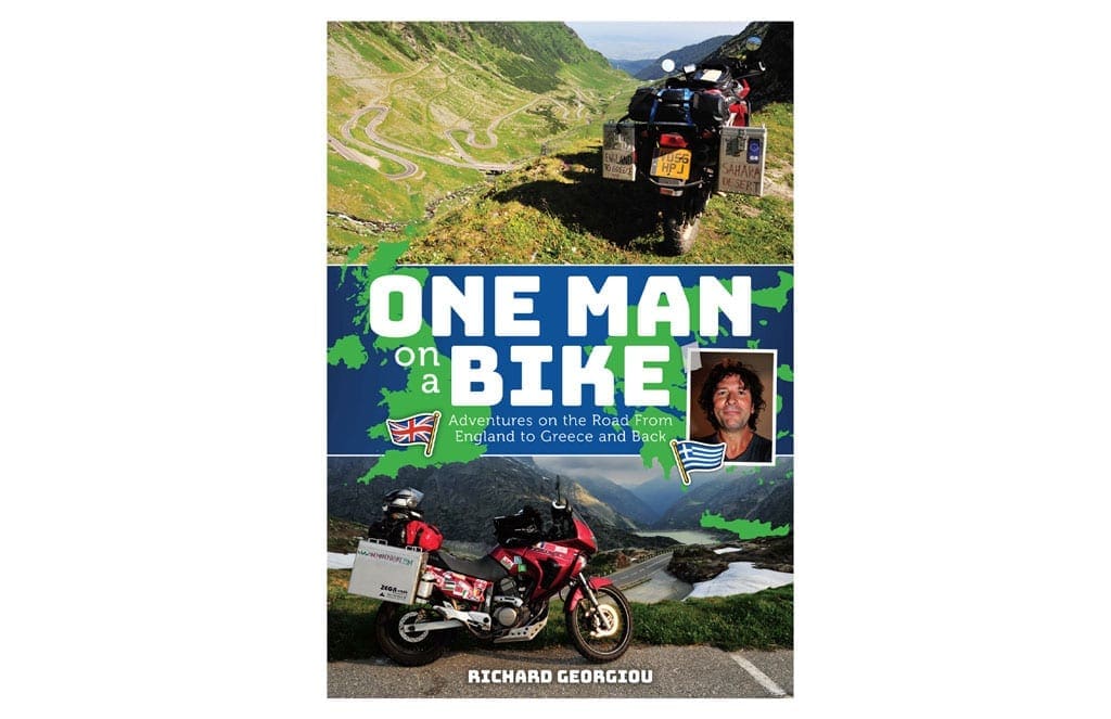 Cover of the One Man on a Bike book.
