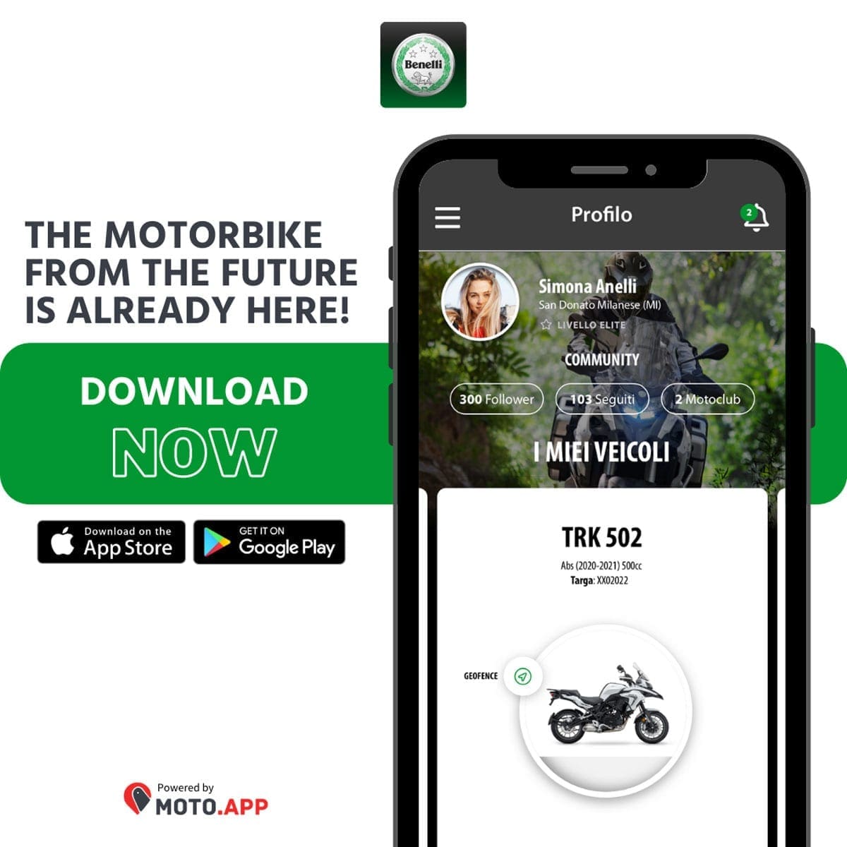 Benelli launches myBenelli app with MOTO.APP