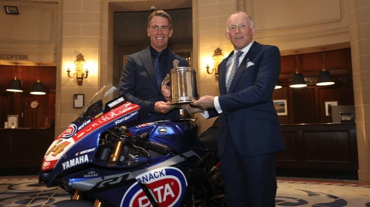 Paul Denning receives the RAC Torrens Trophy