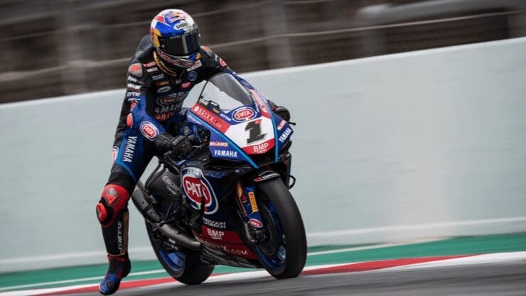 Razgatlıoğlu Sets Blistering Pace in Barcelona Test with 2022 Pata Yamaha with Brixx R1 WorldSBK
