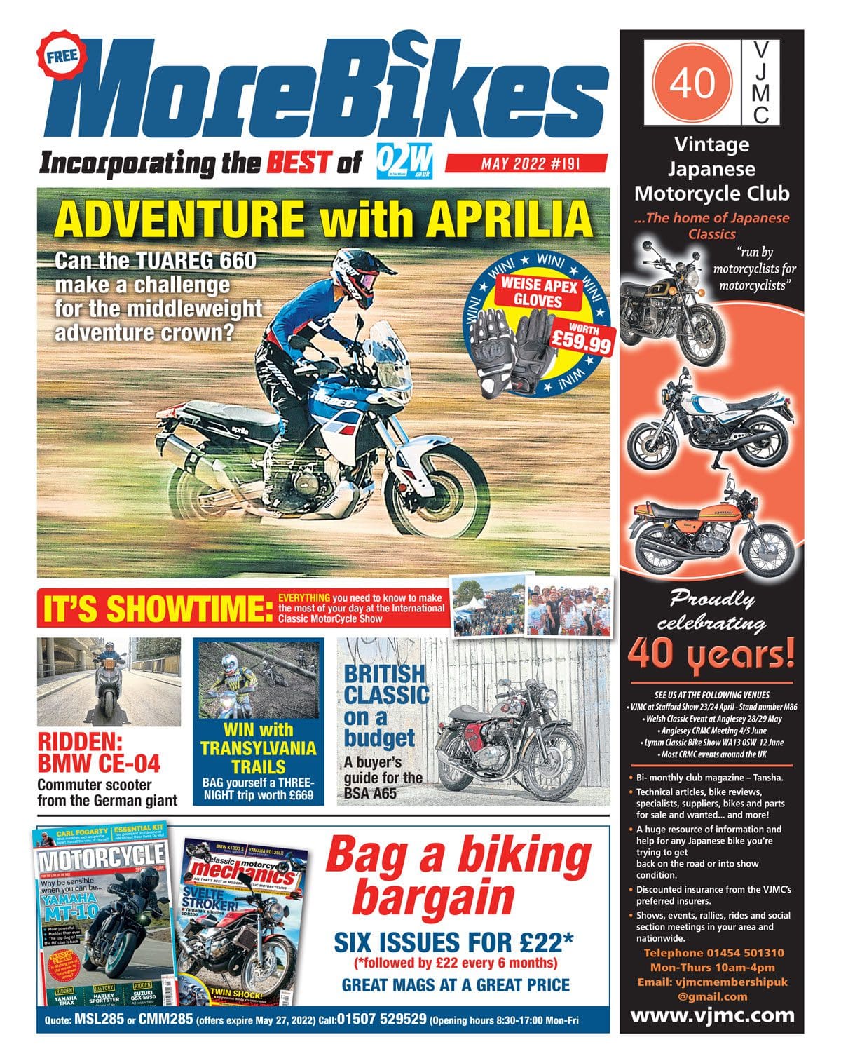 PREVIEW: May issue of MoreBikes newspaper