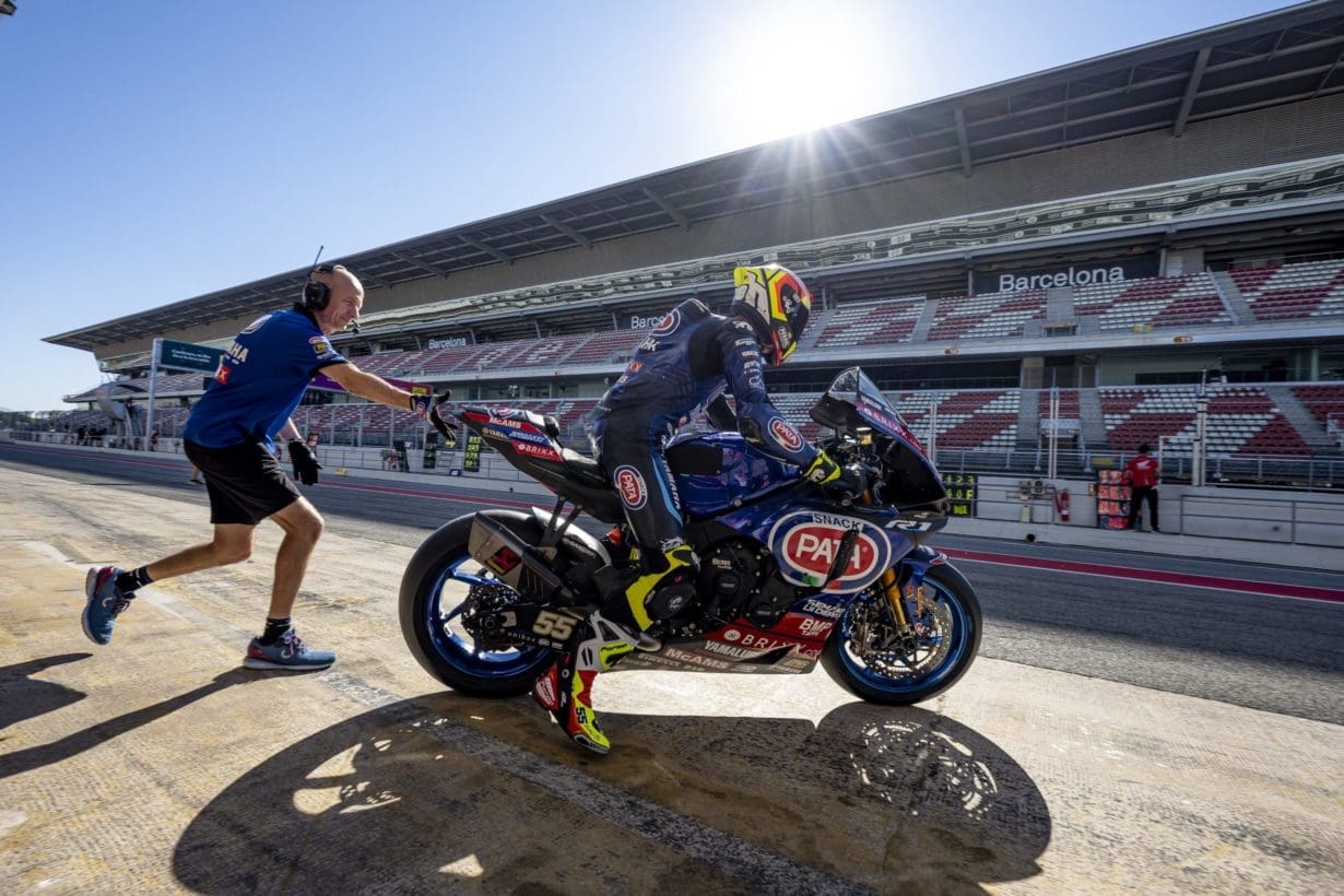 Pata Yamaha with Brixx WorldSBK Completes Summer Test in Barcelona
