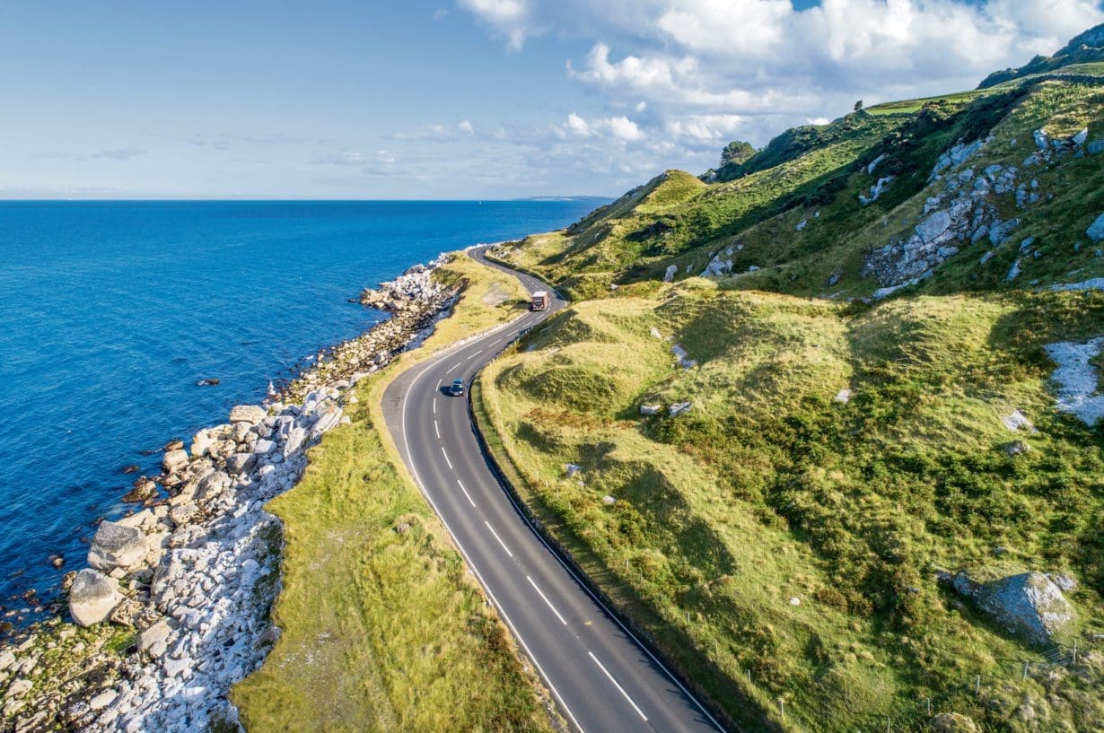 Causeway Costal Route in Northern Ireland, UK
