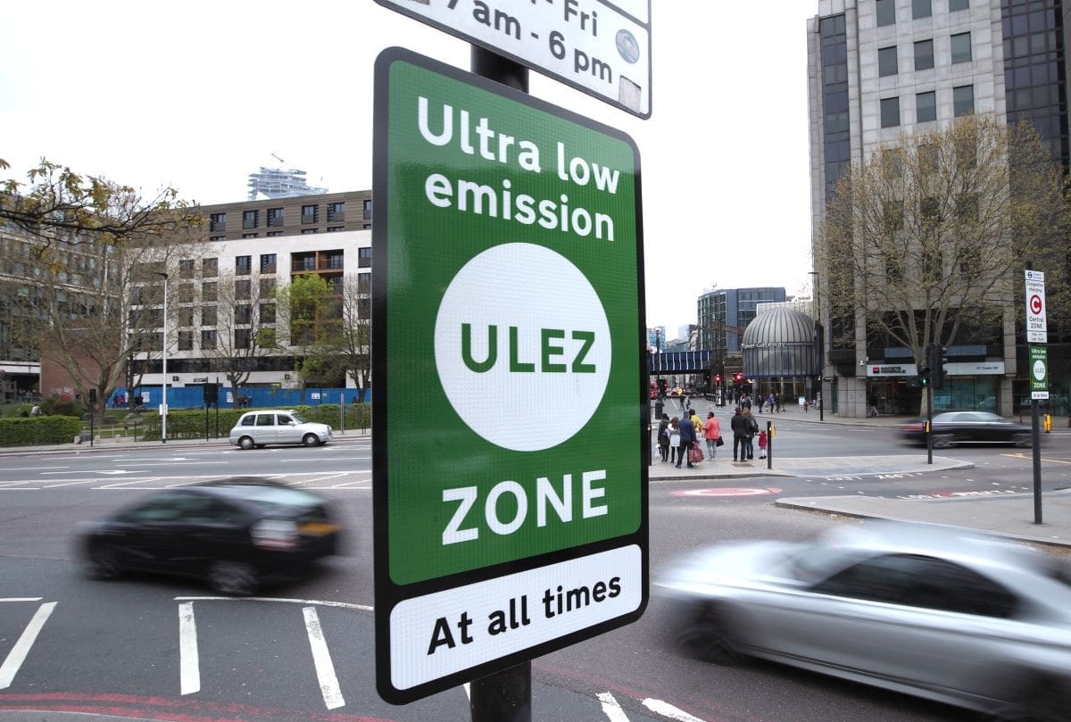 ULEZ zone sign