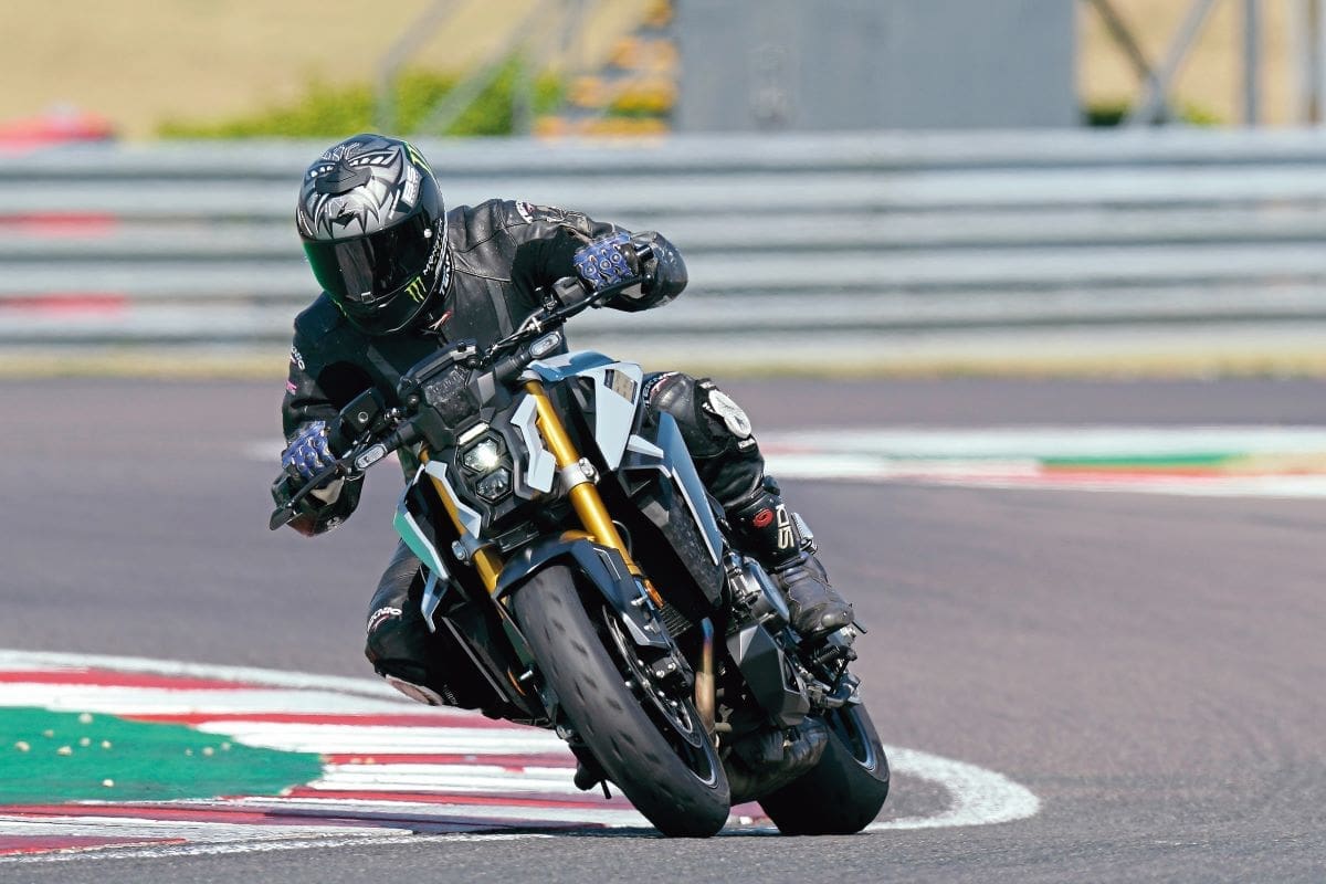 Riding Suzuki GSX-S 1000 on the track