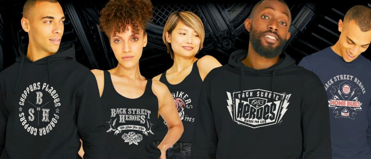 New Back Street Heroes merchandise now available