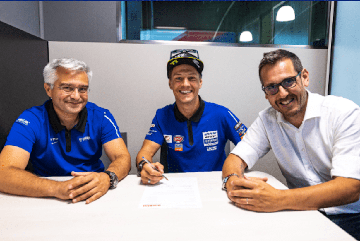 Double WSS champ. extends WSB Yamaha Contract