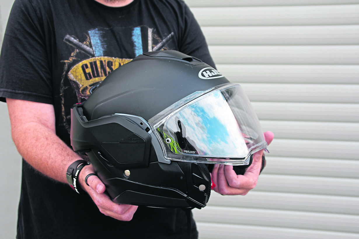 What We Wear: Schuberth C5 flip-up motorcycle helmet