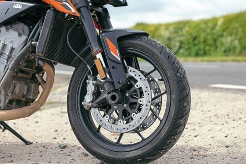 KTM 790 Duke wheel close up